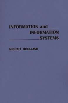 Paperback Information and Information Systems Book
