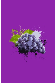Fruit: Yummy Grapes Perfect Gift Dot Grid Notebook/Journal (6"x9")