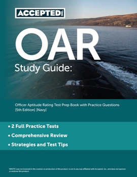 Paperback OAR Study Guide: Officer Aptitude Rating Test Prep Book with Practice Questions [5th Edition] [Navy] Book