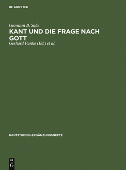 Hardcover Kant Und Die Frage Nach Gott [German] Book