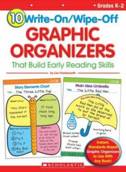 Paperback 10 Write-On/Wipe-Off Graphic Organizers That Build Early Reading Skills (Flip Chart) Book