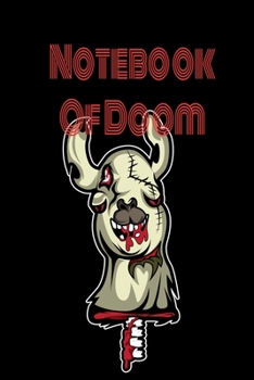 Paperback Creepy Notebook - Scary Notebook: Alpacalypse Alpaca Zombie Notebook Of Doom for coworkers and students, sketches ideas and To-Do lists, Dot Grid note Book