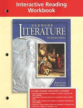 Paperback Glencoe Literature Interactive Reading Workbook , American Literature Book