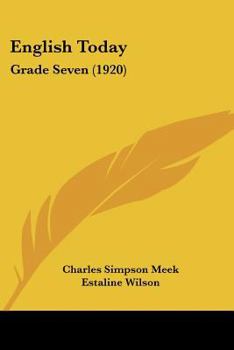 Paperback English Today: Grade Seven (1920) Book
