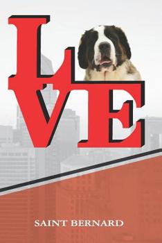 Saint Bernard: Dog Love Park Isometric DOT Paper Notebook book is 120 pages 6"x9"