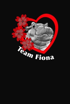 Team Fiona: Hippo Journal Notebook Planner 120 Pages 6x9 Inches Matte Cover Finish