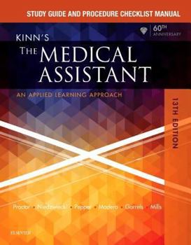 Paperback Study Guide and Procedure Checklist Manual for Kinn's the Medical Assistant: An Applied Learning Approach Book