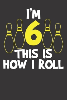 Paperback Notebook: Bowling Player Coach Team 6 Years Old College Ruled 6x9 120 Pages Book