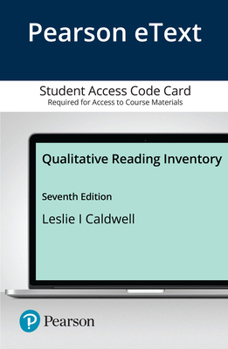 Printed Access Code Qualitative Reading Inventory Book