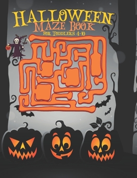 Paperback Halloween Maze Book for Toddlers 4-10 Book