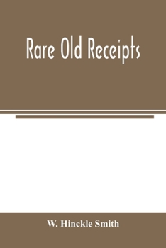 Paperback Rare Old Receipts Book