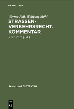 Hardcover Straßenverkehrsrecht. Kommentar [German] Book