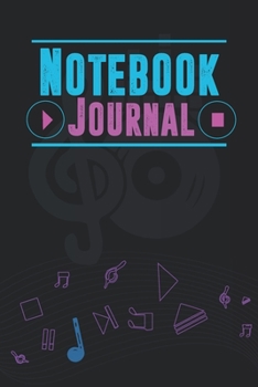 Notebook or Journal for Musicians With Cool Design on Each Pages. Nice Neon Glow Effects. Musicians Notebook. Manuscript Paper for Notes, Lyrics and ... Learn. Space to Write Lyrics and Music Notes