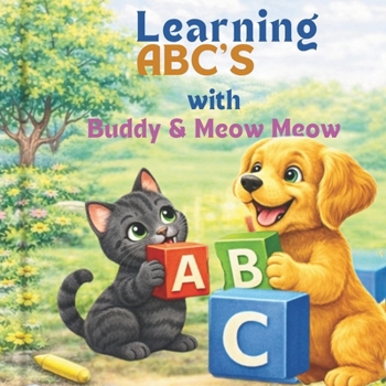 Paperback Learning ABC'S with Buddy & MeowMeow Book