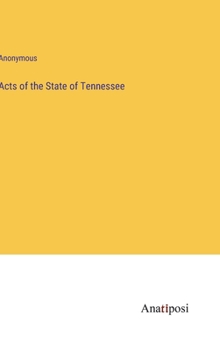 Hardcover Acts of the State of Tennessee Book