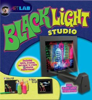 Hardcover Black Light Studio [With Black Light Led Projector / 30 Sheets Black Paper and One Sketching Pencil and Two Profession Book