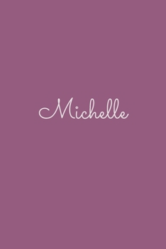 Michelle: notebook with the name on the cover, elegant, discreet, official notebook for notes, dot grid notebook,