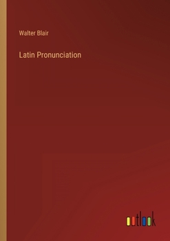 Paperback Latin Pronunciation Book