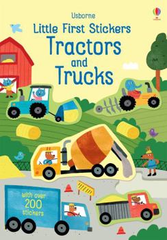 Paperback Little First Stickers Tractors and Trucks Book