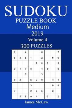 Paperback 300 Medium Sudoku Puzzle Book 2019 Book