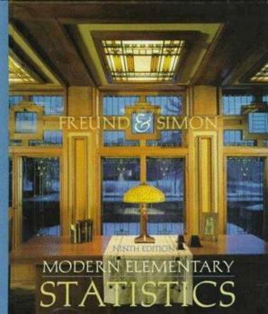 Hardcover Modern Elementary Statistics Book