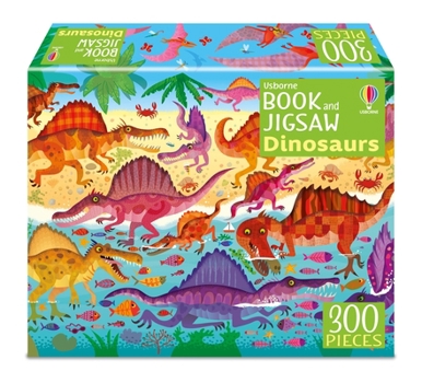 Paperback Usborne Book and Jigsaw Dinosaurs Book