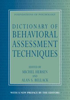 Paperback Dictionary of Behavioral Assessment Techniques Book