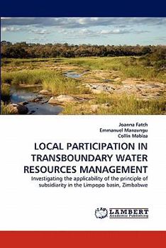 Paperback Local Participation in Transboundary Water Resources Management Book