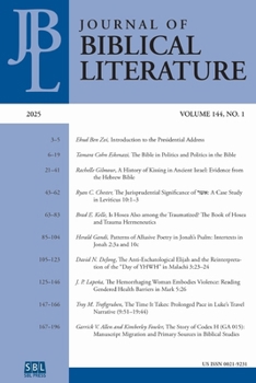 Journal of Biblical Literature 144.1 (2025)