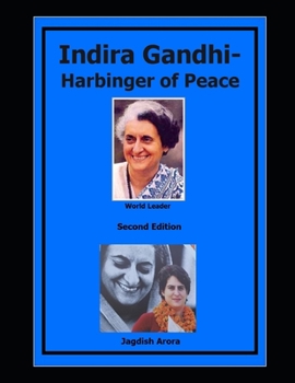 Paperback Indira Gandhi-Harbinger of Peace Book