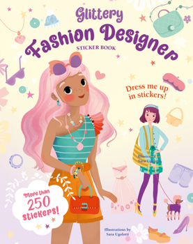 Paperback Glittery Fashion Designer Sticker Book