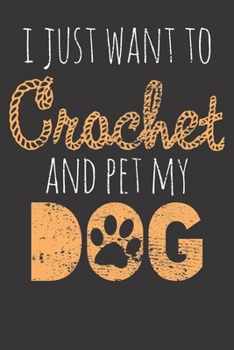 Notebook: Vintage Crochet Dog College Ruled 6x9 120 Pages
