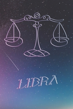 Paperback Daily Planner Libra Zodiac Sign - 52 Weeks: Astrology Appointment Book, Horoscope weekly calendar, undated, 120 Pages, 6" x 9" Organizer Book
