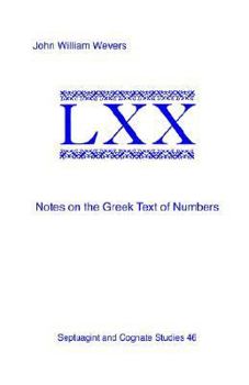 Paperback Notes on the Greek Text of Numbers Book