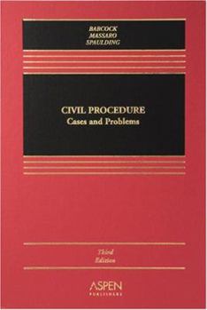 Hardcover Civil Procedure: Cases and Problems, Third Edition Book