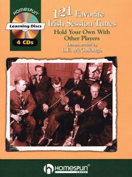 Paperback 121 Favorite Irish Session Tunes: Performed on Tinwhistle by L.E. McCullough [With 4] Book