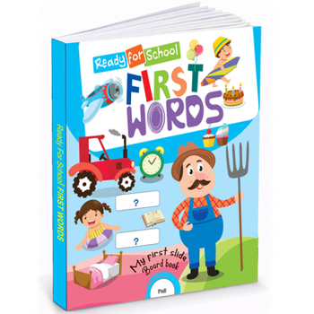 Paperback Ready for School First Word Slide Board Book