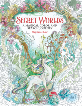 Paperback Secret Worlds: A Magical Color and Search Journey Book
