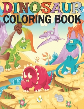 Paperback Dinosaur: 50 dinosaur designs Fun Dinosaur Coloring Book for Kids, Boys, Girls and Adult Relax Gift for Animal Lovers Amazing Co Book