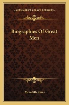 Biographies of Great Men