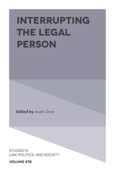 Hardcover Interrupting the Legal Person Book