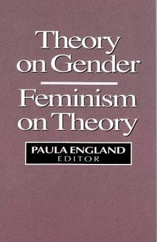 Paperback Theory on Gender: Feminism on Theory Book