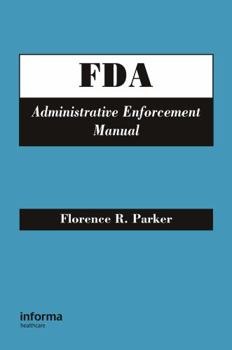 Hardcover FDA Administrative Enforcement Manual Book