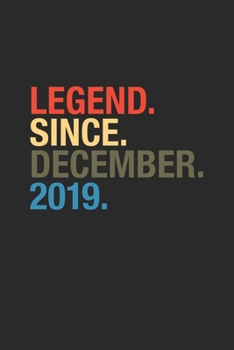 Legend Since December 2019: Blank Lined Notebook – Journal for years Birthday Gift Idea