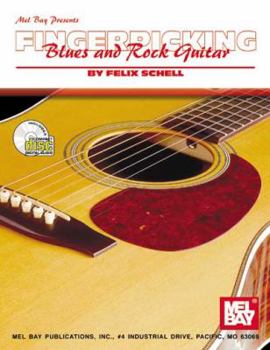 Paperback Fingerpicking Blues and Rock Guitar [With CD] Book