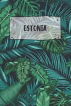 Estonia: Dotted Travel Diary Notebook or Journey Dotted Grid Journal - Holiday Trip Pocketbook for Men and Women with Dots