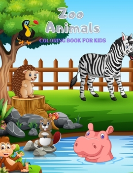 Paperback Zoo Animals - Coloring Book: 100 Coloring Pages For Kids Ages 4-8 Book