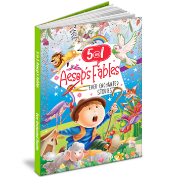 Paperback 5in1 Aesops Fables Stories Book-1 Book