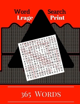 Paperback Word Search Large Print 365 Words: Puzzles Books Word Finds Easy Games [Large Print] Book