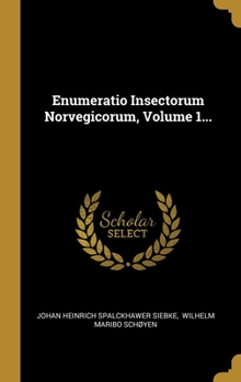 Hardcover Enumeratio Insectorum Norvegicorum, Volume 1... [Latin] Book